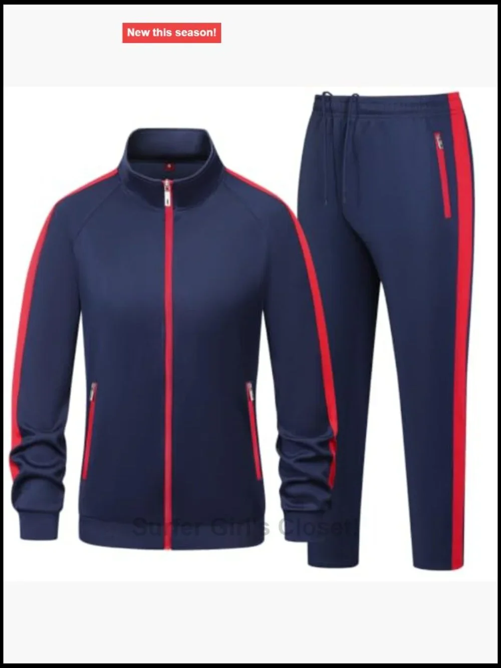 Women's 2 Piece Tracksuit Set Long Sleeve Zip Up Active Jogging Suit